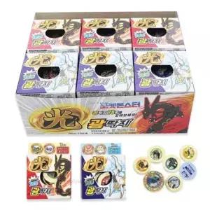 포켓몬스터 플유 광딱지 1박스 종이 홀로그램 18개입 포켓몬 딱지