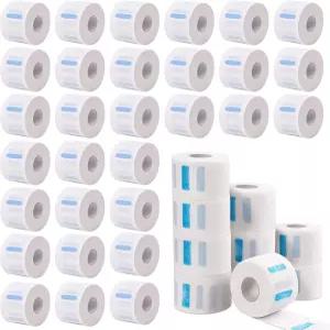 Yilloog 4000 스트립 40 롤 일회용 이발지 목 자르기 헤어드레싱 스트레치 넥 밴드 이발용 종이 티슈