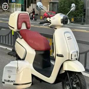 바이크 테일박스 전기자전거 가죽 클래식 수납함 헬멧 오토바이 범용 장식 케이스