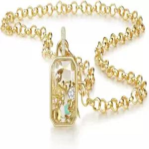 매력적인 DIY 유리 로켓 펜던트 목걸이와 함께 떠다니는 살아있는 기억을 간직한 여성용 프란투치오