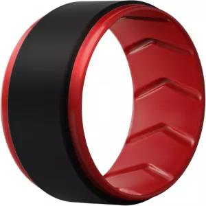 남성용 실리콘 웨딩 링 1/4/5/6/7 통기성 공기 흐름 내부 홈 멀티팩 스텝 엣지 세련된 디자인 고무 결합