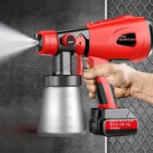 충전식 스프레이건 전동 도장 페인트 분사기 에어 무선 세트 코팅건