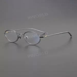 일본Ti 프리미엄 안경테 원형 초경량 편안한 티타늄 남녀공용 클래식 복고풍 앤티크