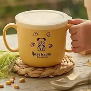 매일발견 컵 아기뚜껑컵 이유식물컵 안전한물컵