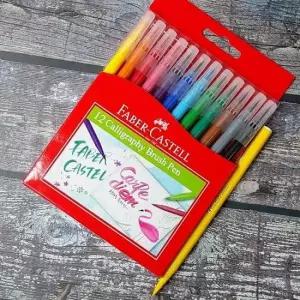 캘리그라피펜 파버카스텔 캘리그라피 컬러 브러쉬/붓펜 12색세트