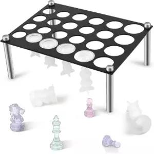 DIY 실리콘 몰드용 오토탑 체스 피스 홀더 - 4개의 안정적인 다리 튼튼하고 내구성이 뛰어나며 내열성이