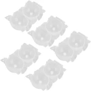 HERCHR 20Pcs 식물 뿌리 자르기 상자 뽑기 장치 공 재사용 가능한 반투명 접목 에어 레이어링 포드 투명