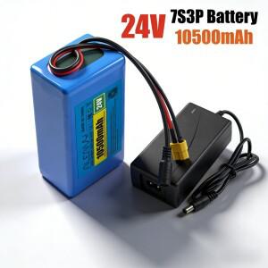 18650 충전식 배터리 팩 24V 10500mAh 7S3P 250W 고출력 휠체어 모터 전동 장치용