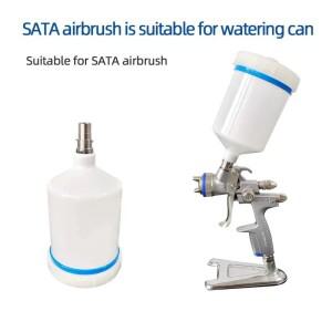 600ml 상부 컵 페인트 스프레이 건 포트, 14mm 외부 나사산, 사타 자동차 필수 액세서리