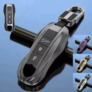 호환  포르쉐 타이칸 카이엔 911 파나메라용 A 알루미늄 합금 실리콘 키 케이스 커버