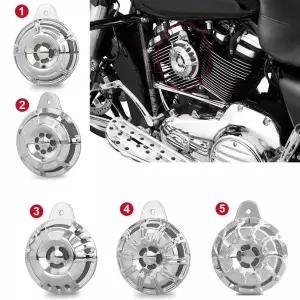 호환  CNC 절단 크롬 도금 혼 커버 혼 어셈블리 투어링 할리 빅 트윈 1991-2018 할리 빅 트윈 FLT 투어링