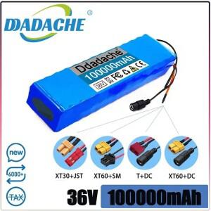 AAA 10S2P 36V 100000mAh 18650 리튬 이온 배터리 고전력 및 용량 오토바이 스쿠터