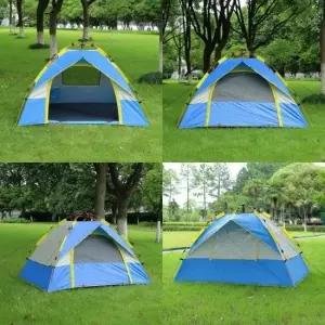 자동텐트 2~3인용 캠핑 오토 원터치텐트 블루 간편텐트 캠핑용텐트