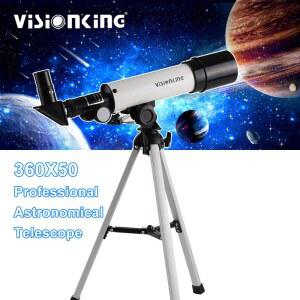 VISIONKING 36050 휴대용 천체 망원경 삼각대 포함 고배율 단안 스코프 입문용 하늘 관측