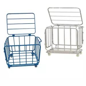 접이식 볼 바구니 카트 소형 도장 공 블랙 보관바구니 창고 진열대