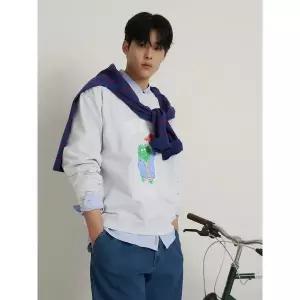 빈폴 26SS BC6241C612 클럽 푸즈예티 스웨트 셔츠 - 라이트 그레이 143858