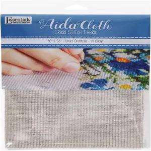 레저 예술의 필수품 다 천 14 카운트 오트밀 중정 크로스 스티치 원단 자수 제작 및 재봉을 위한 용품