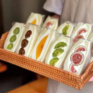 토스트포장지 비닐 편의점 후르츠산도 투명