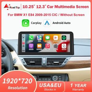 무선 카플레이 안드로이드 자동차 멀티미디어, BMW X1 E84 2009-2015 CIC iDrive 터치 스크린 헤드 유닛용,