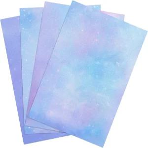 플리에이 4피스 프린트 다 천 14 카운트 크로스 스티치 원단 자수 18 x 12 인치 별이 빛나는 하늘 패턴