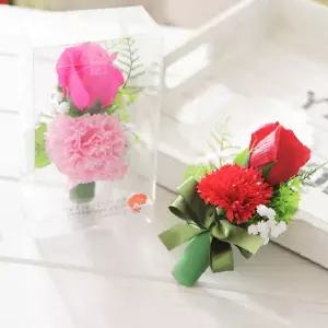 장미 카네이션 코사지 비누꽃 어버이날 스승의날 선물용 브로치 꽃 뱃지