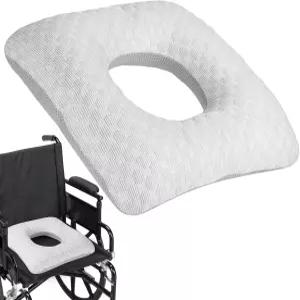 침대 를 위한 호메송 대형 도넛 쿠션 휠체어 시트 패드 노인 장애인을 구멍이 있는 감압 신축성 면 통기성