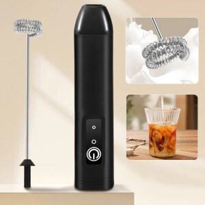 미니 커피 거품기 USB 충전식 3단계 블렌더 전기 우유 믹서 핸들 제조기 쿠킹 도구 계란 거품