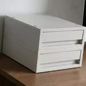 책상 위 문구 소품 정리 서랍형 수납함 다단 칸막이 사무실 학습 공간 활용