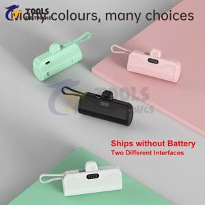 DIY 키트 보조베터리 케이스 납땜 없음 1 셀 18650/21700 휴대용 보관함 홀더