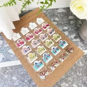 [반려] 세트 강아지 머리핀 20개 똑딱핀 애견 2P 호일하트