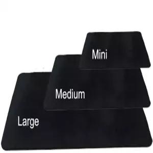 블루더 1pc 프로페셔널 클로즈업 포커 덱 카드 매트 블랙 매직 트릭 착시 액세서리 기믹 소품 패드 대형