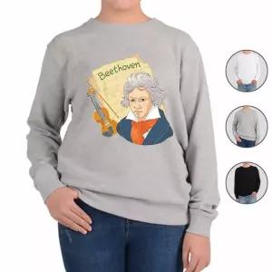 맨투맨 전색상 베토벤과 바이올린 프린트셔츠 MdI4+1hCB