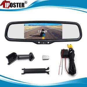 IPoster IPS 자동차 모니터 백미러, AHD 1080P 2Ch 비디오 입력, 특수 장착 브래킷 포함, 거치대 차량 인테