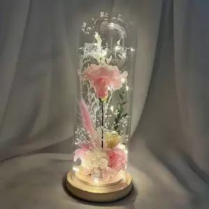 프리저브드 카네이션 무드등 대 핑크 어버이날 스승의날 인테리어 조명