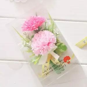 비누 카네이션 코사지 핑크 브로치 어버이날 스승의날 선물용 꽃 뱃지