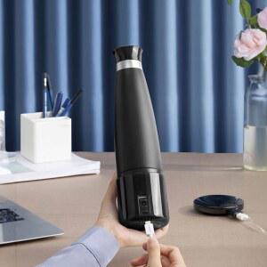 전기포트 300ml 충전식 무선 화이트 충전식 표준형 12H 온수 12V 가열텀블러