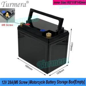 12V 오토바이 배터리 보관 상자 28A 빈 자동차 시작 18650 32700 33140 납산 교체