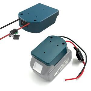 퓨즈가있는 Makita 호환 18V 배터리 어댑터 용 DIY 파워 휠 Rc 자동차 BL1830 리튬 이온 작업