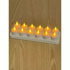 LED무드등 인테리어 티라이트 촛불 양초 전자초 충전식 캔들 컵리스