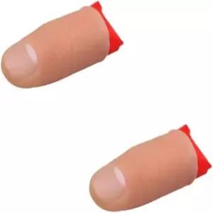 2Pcs 엄지손가락 팁 마술 가짜 실크 사라짐 마술사 액세서리 키트 및 참신함 개그 장난감