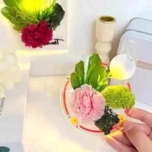 카네이션 모스 행잉 무드등 만들기 1인 DIY 어버이날 스승의날 단체 선물