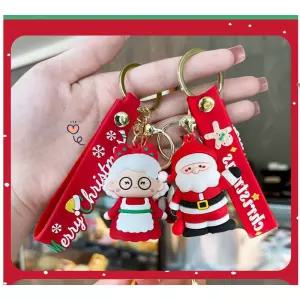산타인형커플 크리스마스장식소품 키링산타 키링 할아버지