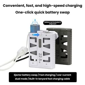 DIY 2x21700 파워 뱅크 키트 교체 가능 배터리 케이스 원클릭 스왑 듀얼 모드 고속 충전 22.5W 모바일 기기
