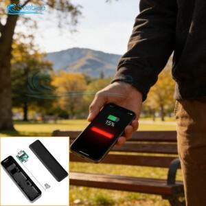 휴대용 21700 배터리 보조 케이스 DC 5V 1A 솔더프리 간편한 설치 블랙 화이트 선택 가능