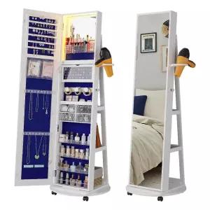 수납전신거울 캐비닛 액세서리 공간활용 원룸 쥬얼리 보관