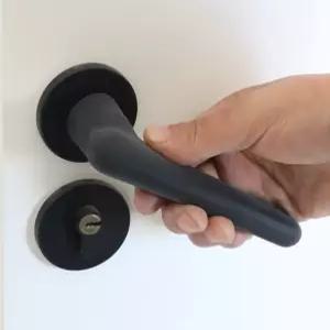 블랙실리콘 문고리덮개 문손잡이보호 정전기방지 도어가드