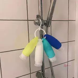 고리형 실리콘 휴대용 4P세트 수영장 여행용 공병ssu419