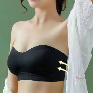 웨딩브라탑 노와이어 드레스브라 투명끈포함 오프숄더rst009