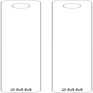 상희우 2/3/4/5/6mm 점토 두께 자 아크릴 롤러 가이드 레일 도자기 롤링 깊이 도구