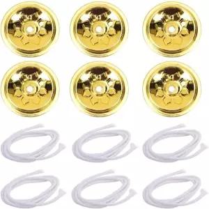 헤모톤 플로팅 코어 볼 코드 오일 램프 심지 및 홀더 실내용 DIY 캔들 만들기 홈 데코 1.57인치